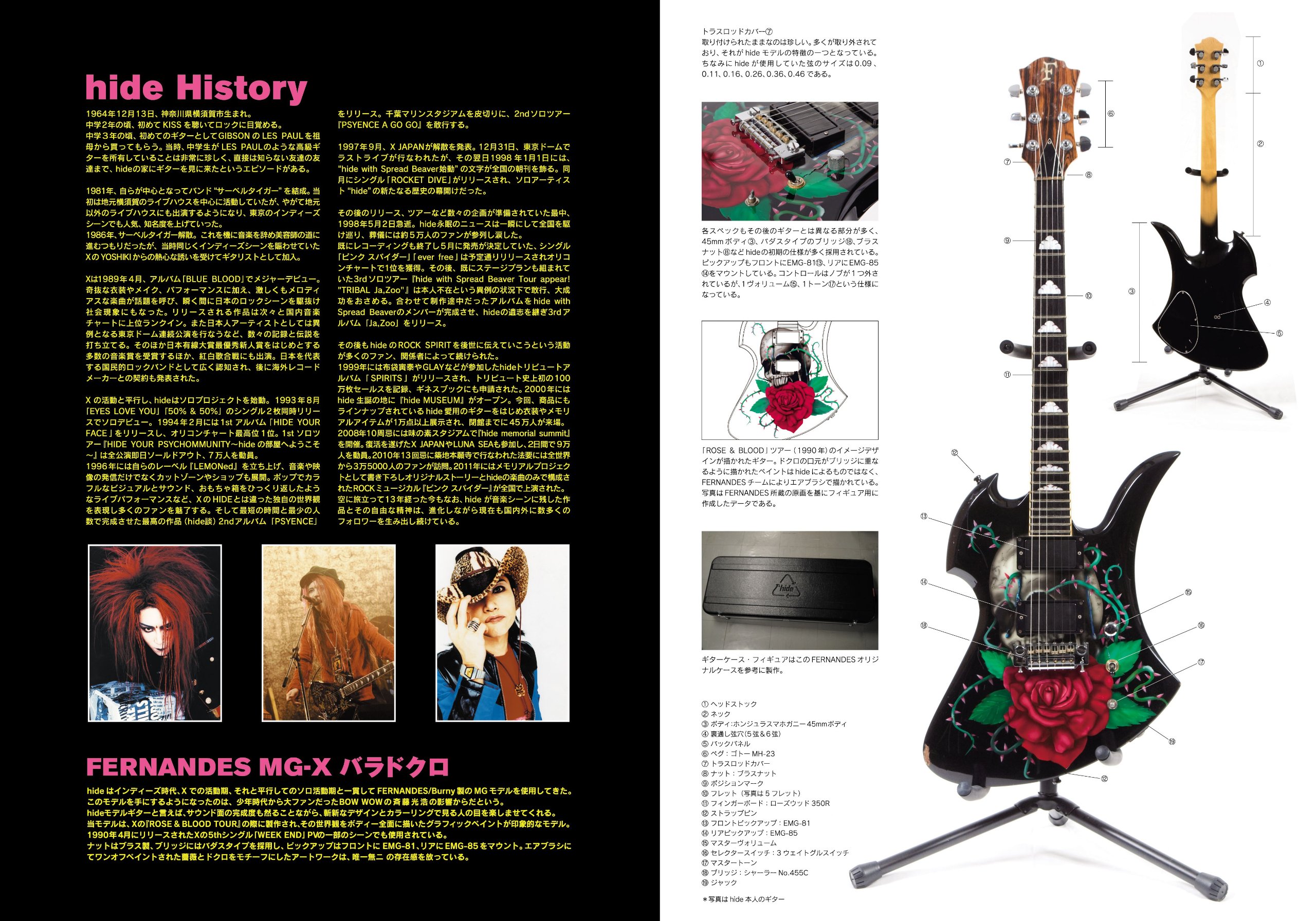 Hide Guitar Collection バラドクロ Official Figure Collection The Guitar Legend Series Amazon Com Books