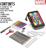 Marvel Avengers Pencil Case with Stationery Included Large Double Zip view 7