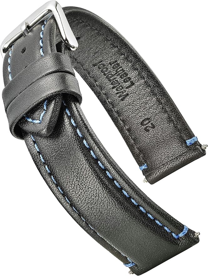 Alpine Genuine Waterproof Sporty Padded Leather Watch Band