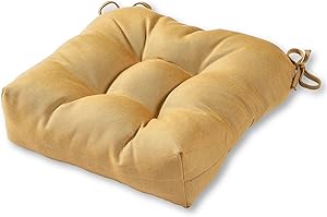 Greendale Home Fashions AZSC4800-SPICE Sand 20-inch Outdoor Sunbrella Fabric Dining Seat Cushion