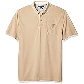 Tommy Hilfiger Men's Slim Fit Linen-Cotton Pocket Mesh Polo Shirt (Champagne, L)