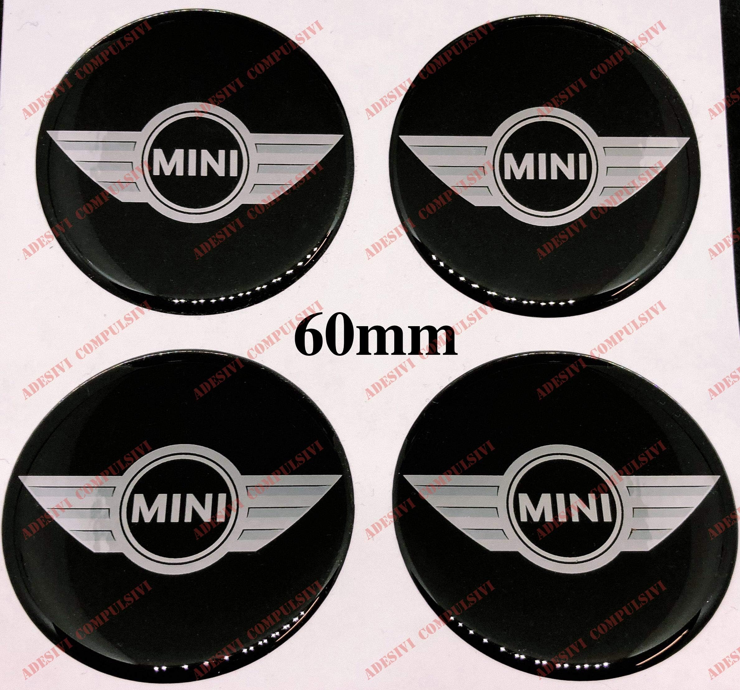 Adesivi Compulsivi Hub Cap Stickers 60mm Wing Design 3D Effect Resin Stickers