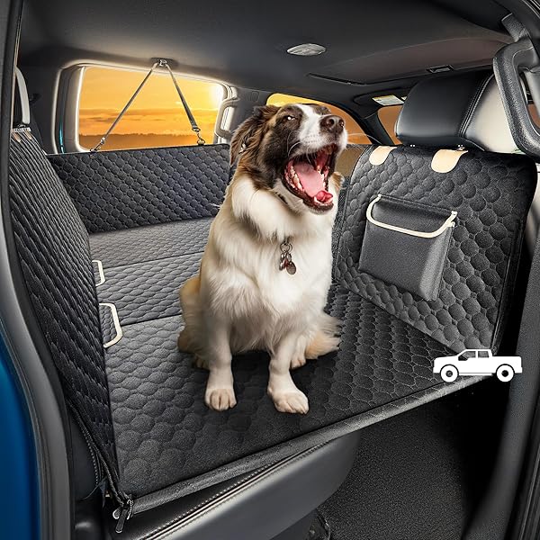 SHARLOVY XL TRUCK BACK SEAT EXTENDER FOR DOGS,...