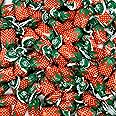 Strawberry Filled Hard Candy - Individually Wrapped Strawberry Bon Bons Candy 2 Pound Bulk Bag - Holiday Candy
