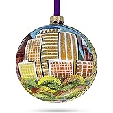 Colorado Springs, Colorado, USA Glass Ball Christmas Ornament 4 Inches