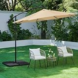 Yaheetech 4 Piece Cantilever Parasol Base Stand 60 L Water/Sand Capacity HDPE view 2