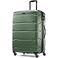 Samsonite Omni PC Hardside Expandable Luggage with Spinner Wheels, Checked-Large 28-Inch, Army Green
