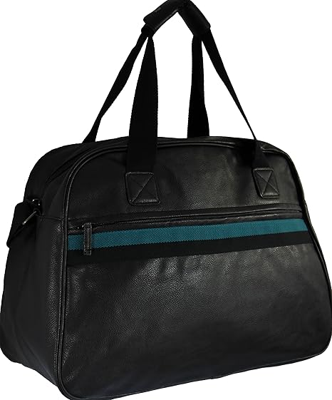 mens faux leather holdall