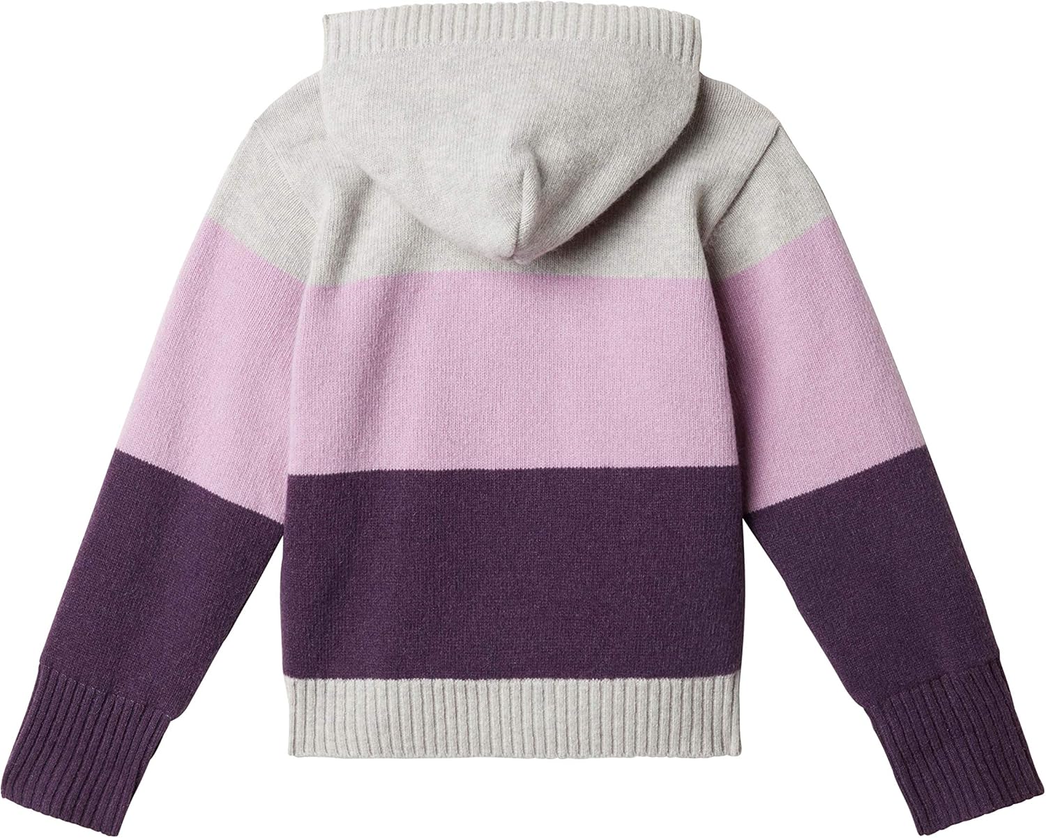 Strickjacke gestreift mit großer Kapuze