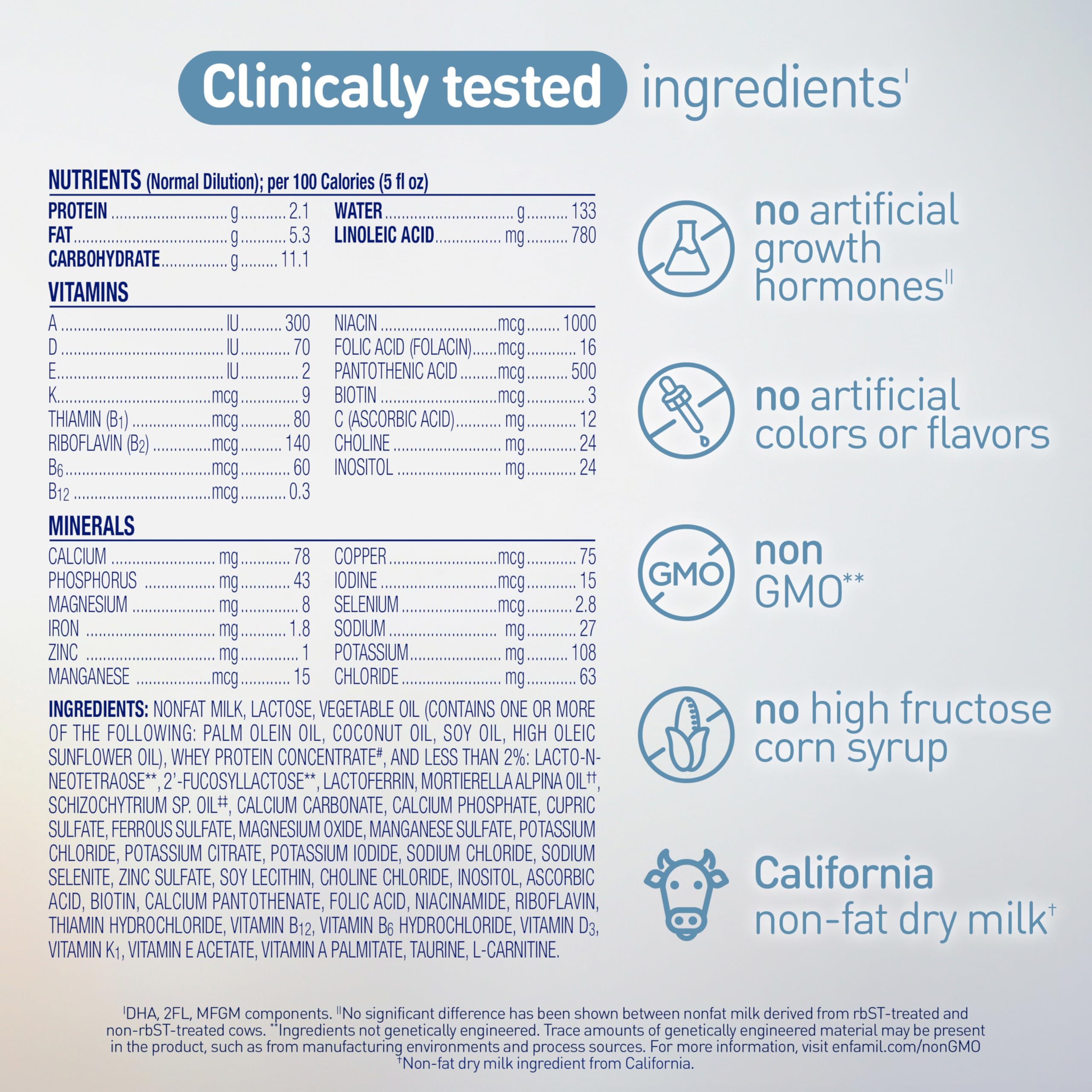 Enfamil Optimum (Enspire), Immune-Supporting Lactoferrin and Brain-Supporting DHA Baby Formula, Our Closest Formula to Breast Milk - Powder 20.5 Oz Tub