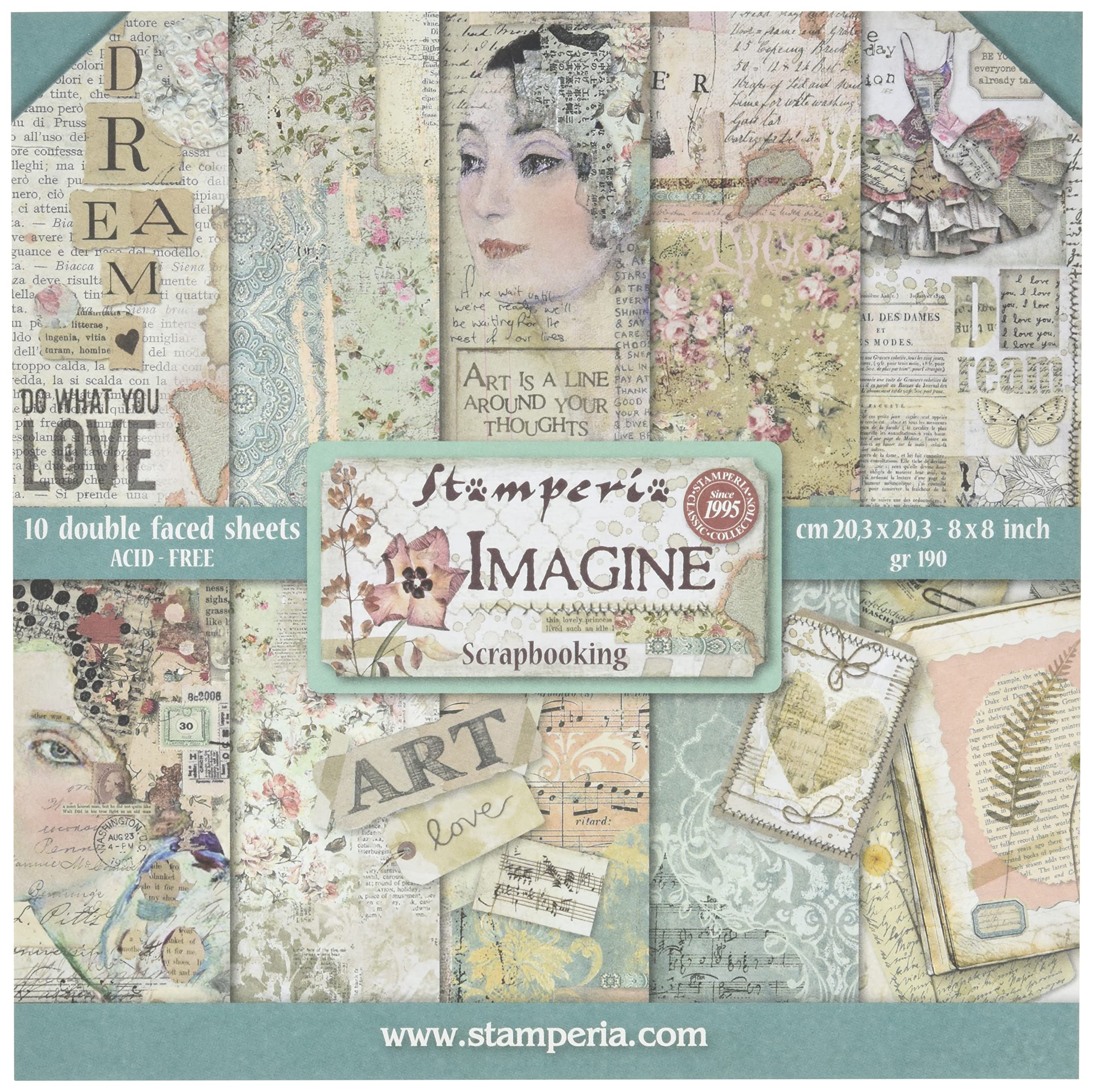Stamperia Imagine Paper Pad 30x30