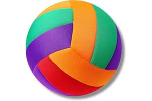 CHAMPHOX Soft Indoor Volleyballs for Kids Youth First Learning Volleyalls Realistic Feel Bounce for Practicing Inside The House Backyard Gym Birthday