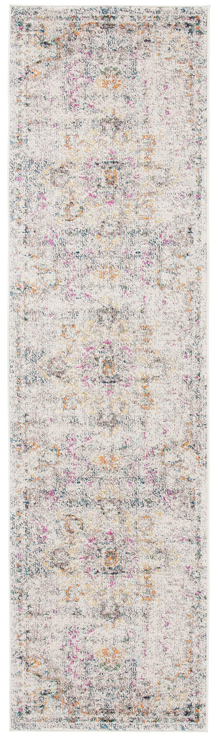 Safavieh Modern Chic Rug for Living Room Dining Room Bedroom - Madison Collection Short Pile, Grey and Gold, 24 x 36 Inch