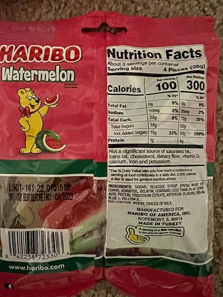 HARIBO WATERMELON 3.1 OZ (4 PACK)