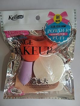 Keli 6-in-1 Makeup Sponge (Multicolour)