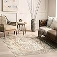 nuLOOM 2' x 3' SpinClean Machine Washable Stain-Resistant Area Rug with Non Slip Backing, Low Profile for Living Room, Bedroom, and Dining Room, Jacquie Light Grey