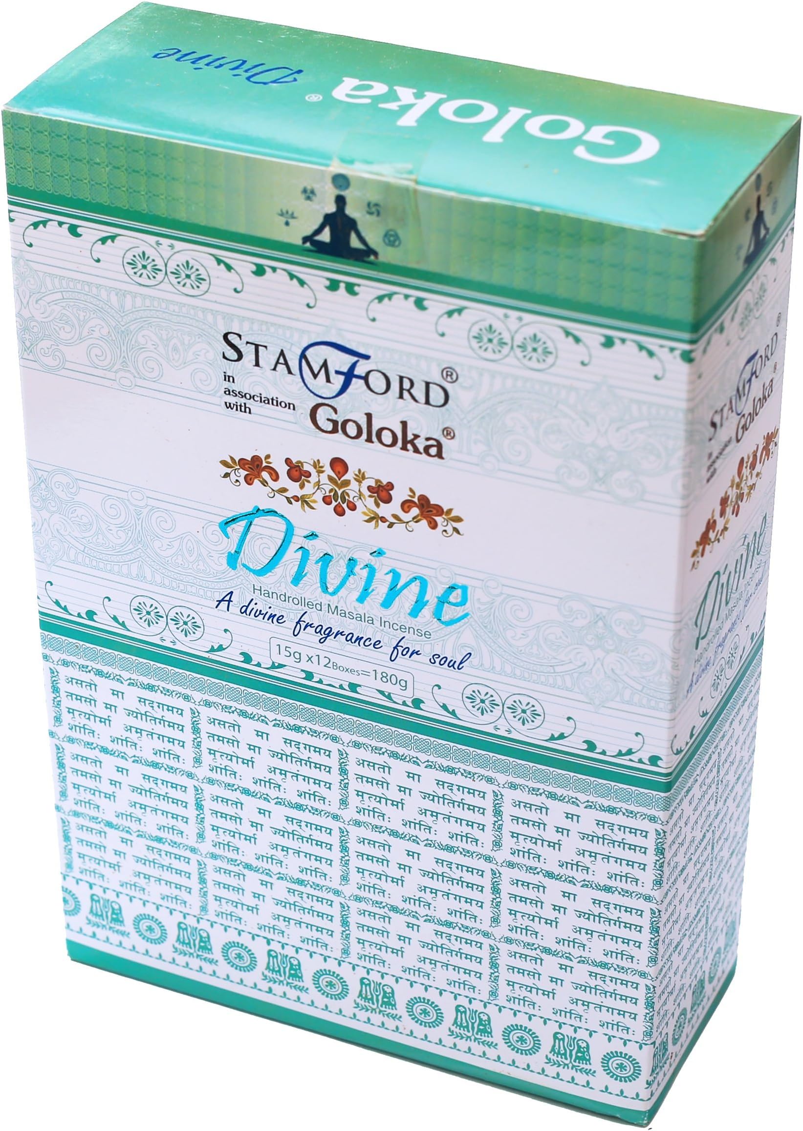 GOLOKADivine Incense Sticks - 15gms (12 Packs)