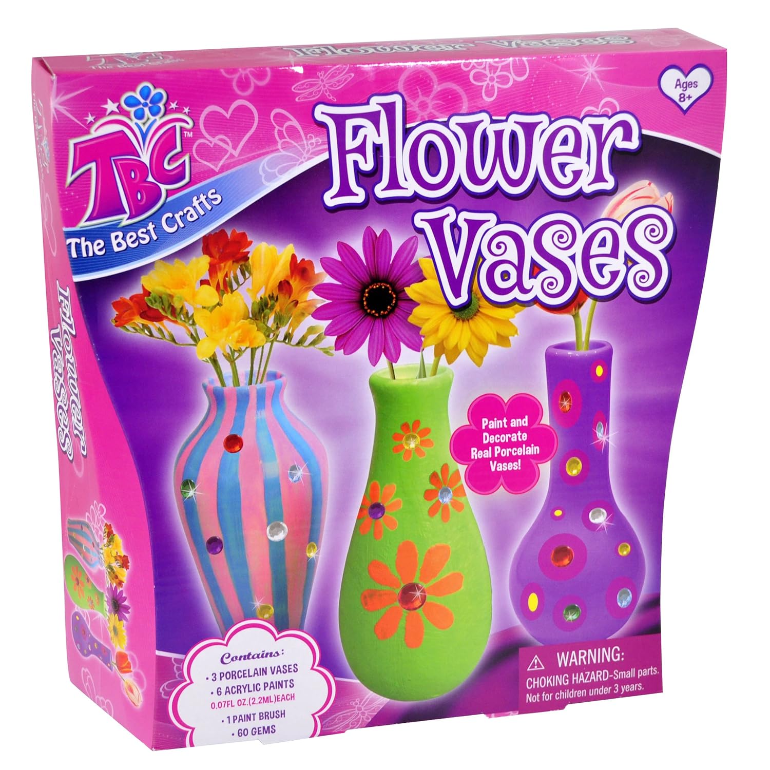 Tbc Amz008 Porcelain Customizable Flower Vases Pack Of 3 Amazon