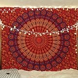 Bless International Handmade Indian Hippie Bohemian Psychedelic Tapestry 54x60 view 5