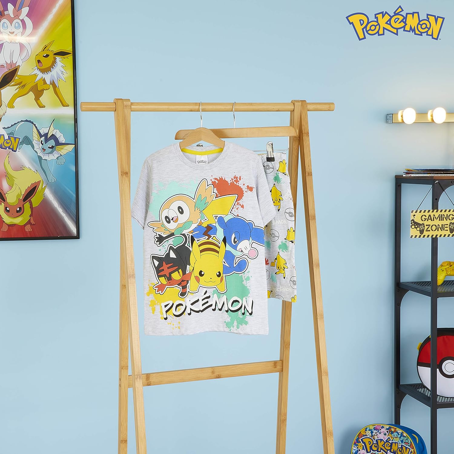Vetements Ete Enfants 4 14 Ans Pokemon Pyjama Garcon Ensemble Pijama Court 2 Pieces T Shirt Et Short Enfant Pikachu Idee Cadeau Ado Garcons Filles Mewtwo Ensembles De Pyjama Vetements De Nuit Et Peignoirs