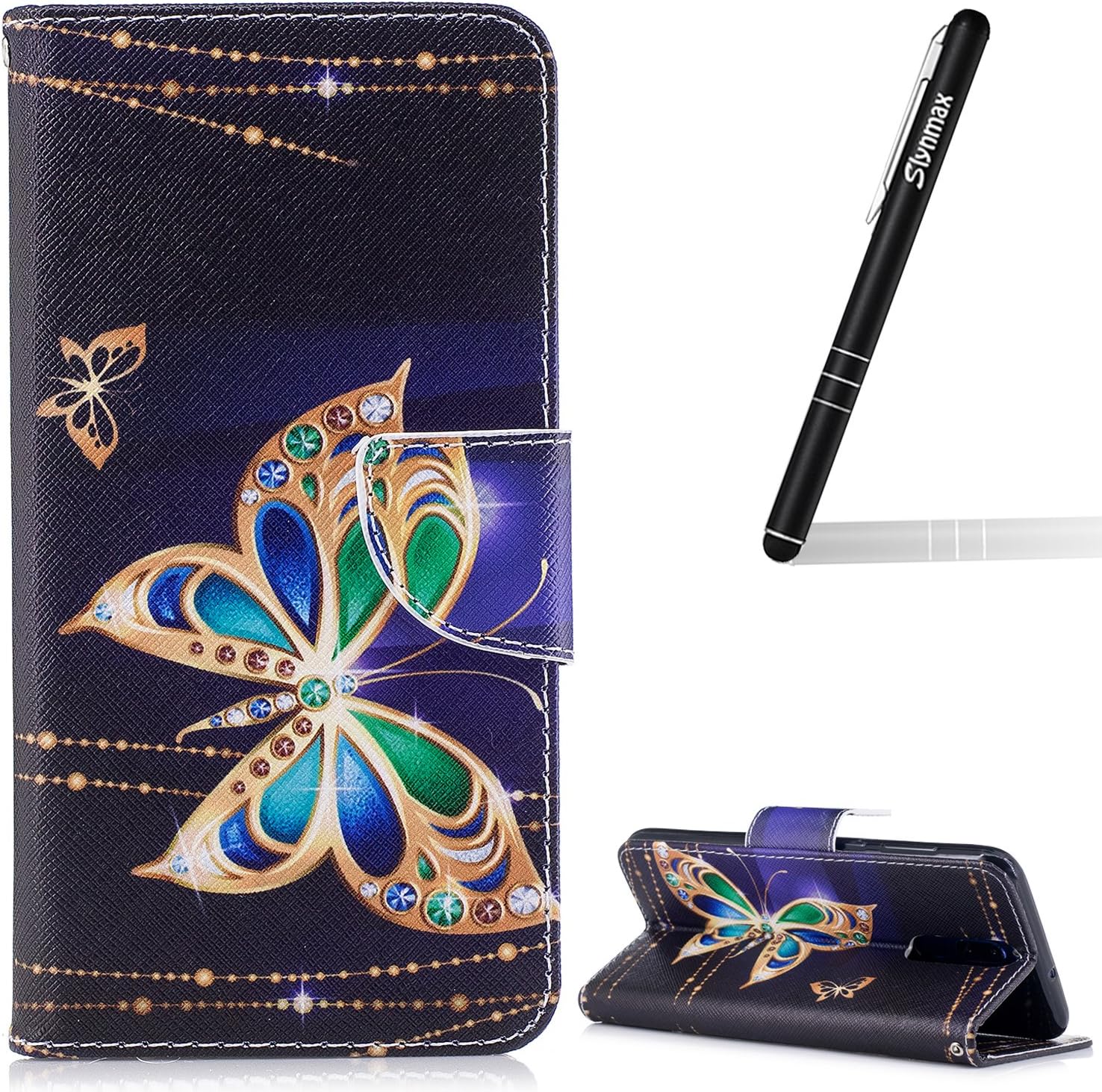 Slynmax Case for Huawei Mate 10 Lite, Huawei Mate 10 Lite Flip Case, Ultra Slim Lightweight Bookstyle