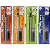 PILOT Parallel Calligraphy Pen Set, 1.5 mm, 2.4 mm, 3.8 mm and 6 mm with Bonus Ink Cartridge (P9005SET)