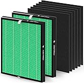 2 pack 150 True HEPA Filter Replacement Sets for Coway Airmega 150 Air-Purifier, 2 *Green True HEPA and 4 *Active Carbon Filters, Part Number AP-1019C-FP