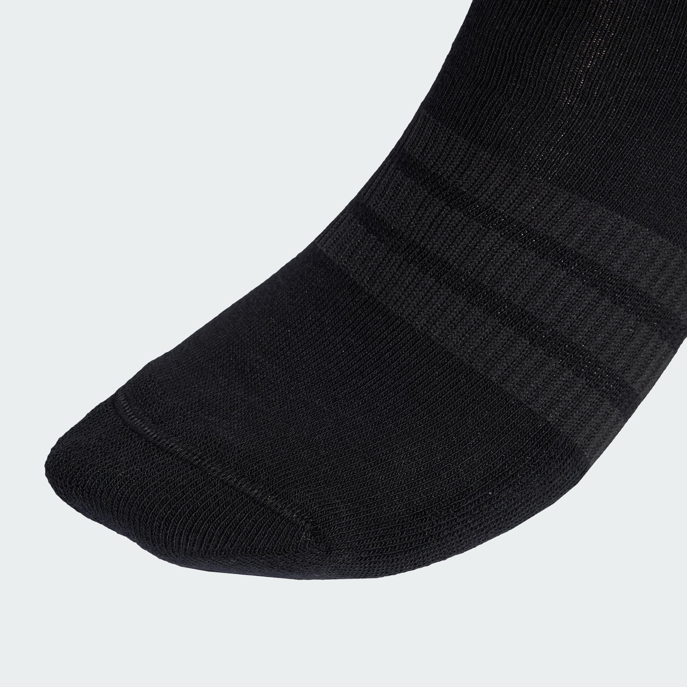 adidas Unisex CUSHIONED CREW SOCKS 6 PAIR PACK, black/black/white, 42-45 3