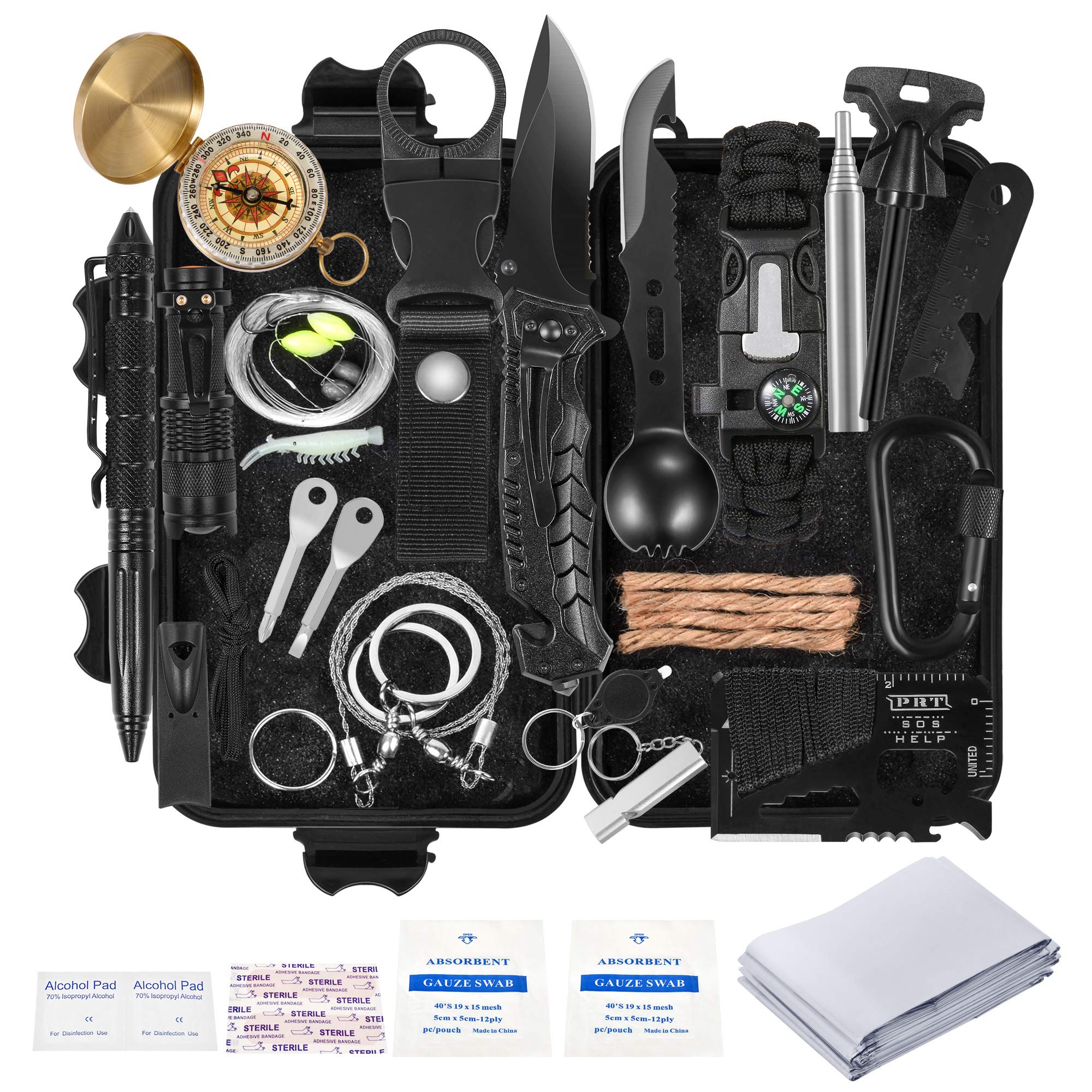 Buy SUPCAMP Survival Kit, 37 in 1 Professional Survival Gear Equipment