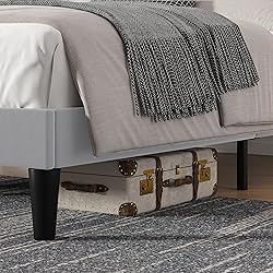 VECELO Queen Size Bed Frame with Upholstered