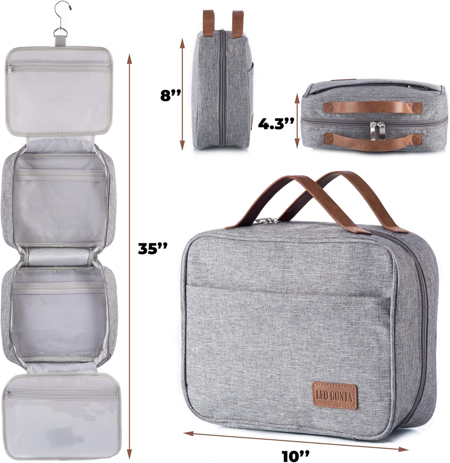 Hanging Travel Toiletry Bag Womens - Travel Toiletries Bags, Hanging Toiletry Bags for Traveling Women, Travel Bag for Toiletries, Hanging Travel Toiletry Bag for Women, Toiletry Travel Bag Women: Clothing