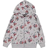 Marvel Boys Toddler Spiderman Hoodie - Spiderman, Ironman, Captain America & Hulk Toddler Boys Zip Hoodie Comics