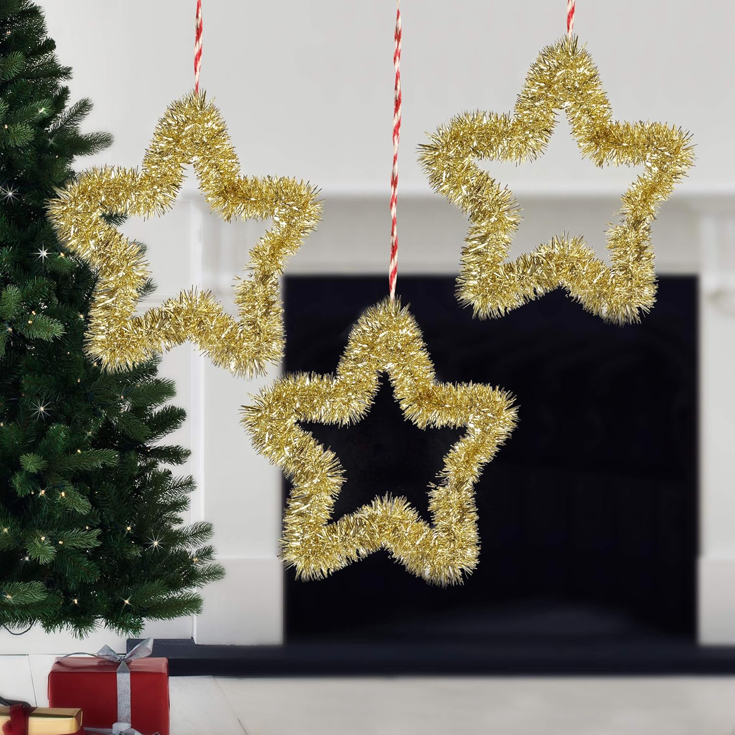 Tied Ribbons Christmas Xmas Decorations For House Office