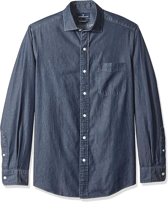 indigo denim shirt