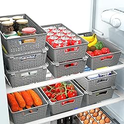 Simple Houseware Stackable Plastic Woven Basket