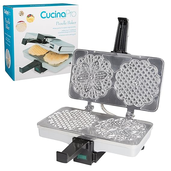 Pizzelle Maker Polished Electric Pizzelle Baker Press