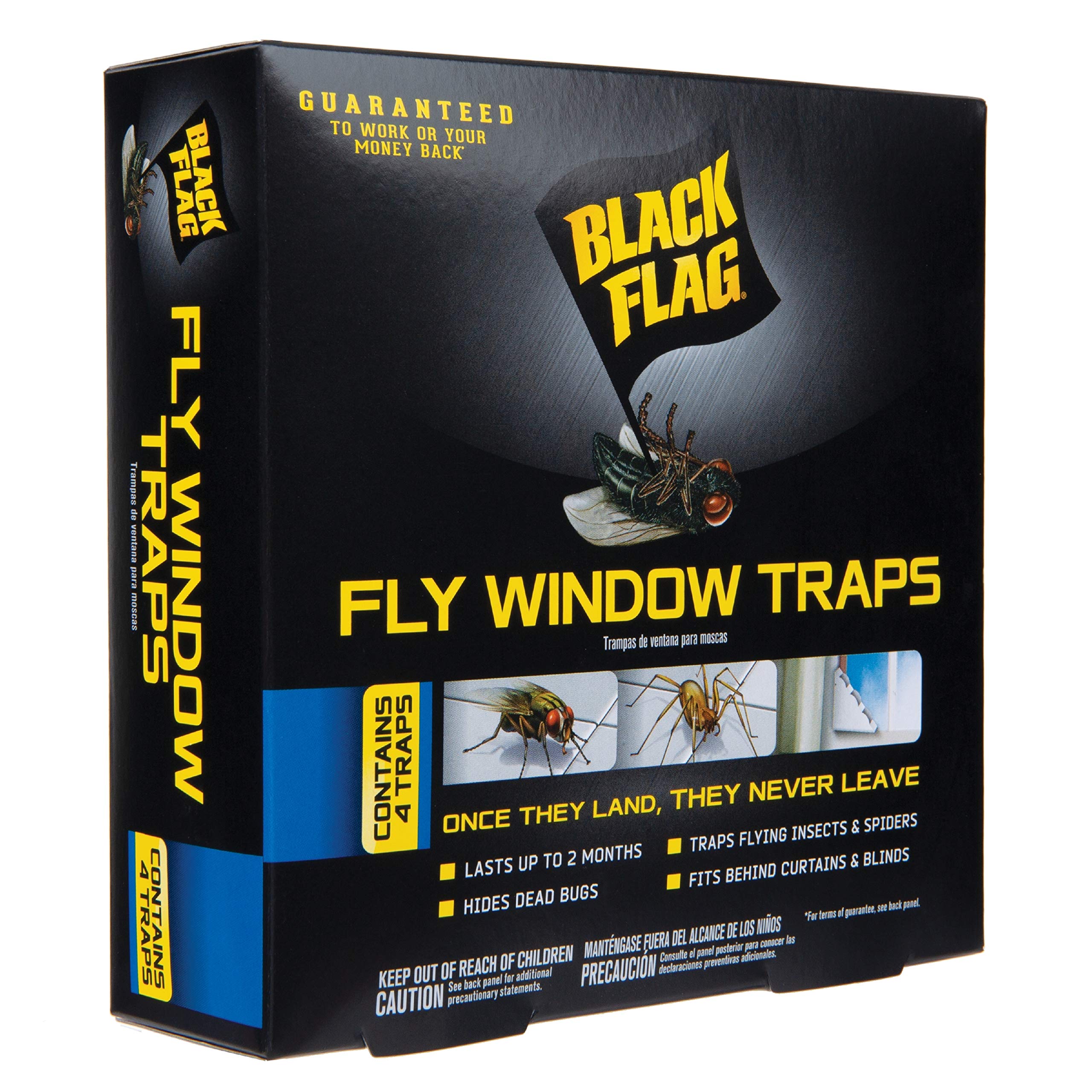 Photo 1 of Black Flag Fly Window Traps, 4 Count (Pack of 12)