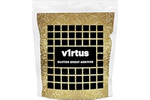 v1rtus Gold Glitter Grout Tile Additive 100g / 3.5oz for Wet Room Bathroom Kitchen