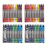 Amazon Basics Washable Crayons - 24 Assorted Colors, 2-Pack