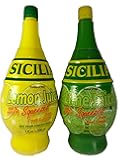 Sicilia Lemon & Lime Juice Bundle 100% Natural 1 Bottle of Each Flavor. 7.0 oz. Each.