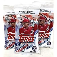 Topps 2021 Series 1 Baseball Fat Pack (3 Packs)