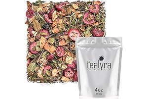 Tealyra - White Cloud Catcher - Fruity White Loose Leaf Tea Blend - Cherry - Cranberry - Antioxidants and Vitamines Rich - All Natural Ingredients - Low Caffeine - 112g (4-ounce)
