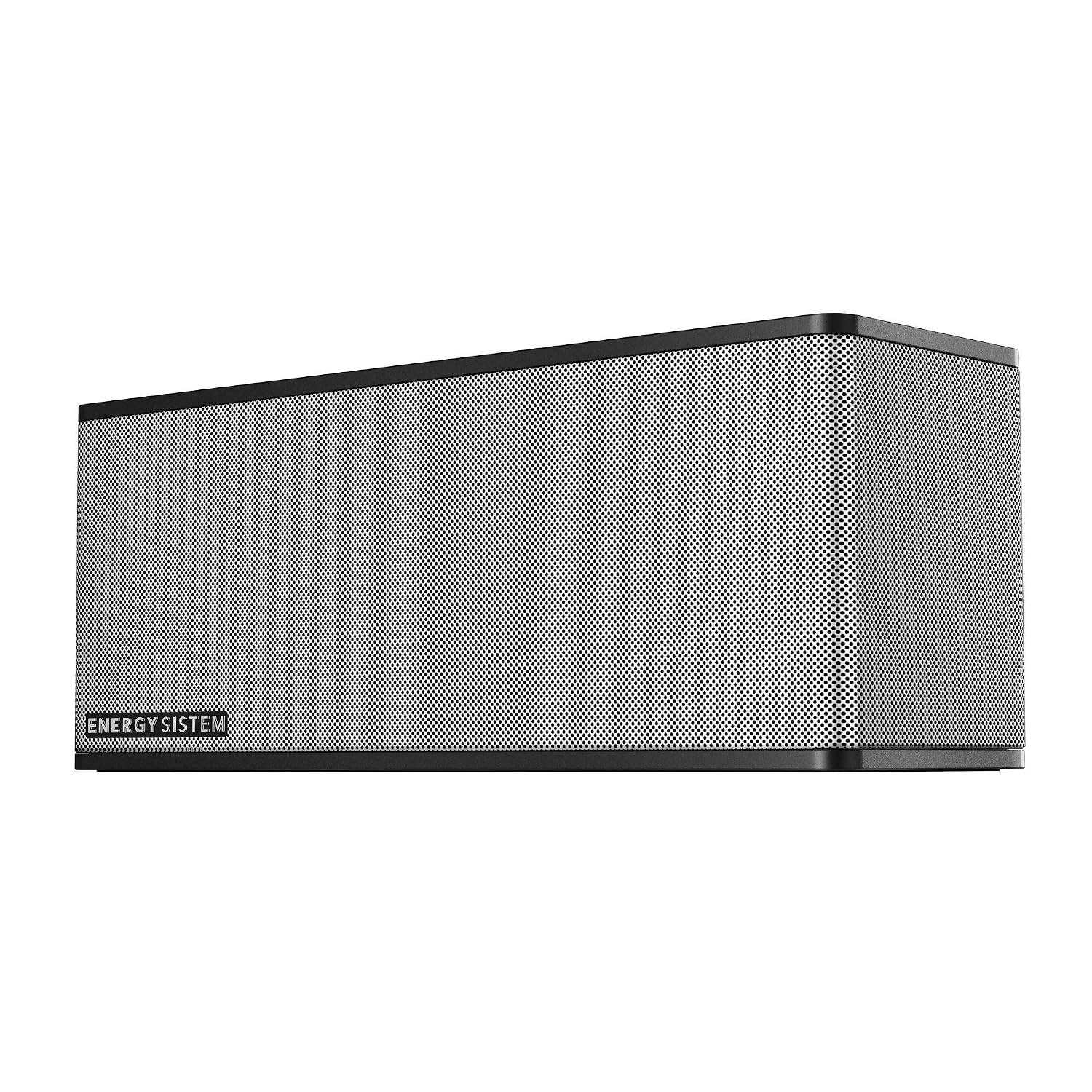 Energy Sistem Music Box 7+ - Altavoz portátil de 20 W (Bluetooth, microSD, MP3, FM Radio) Color Negro y Plata