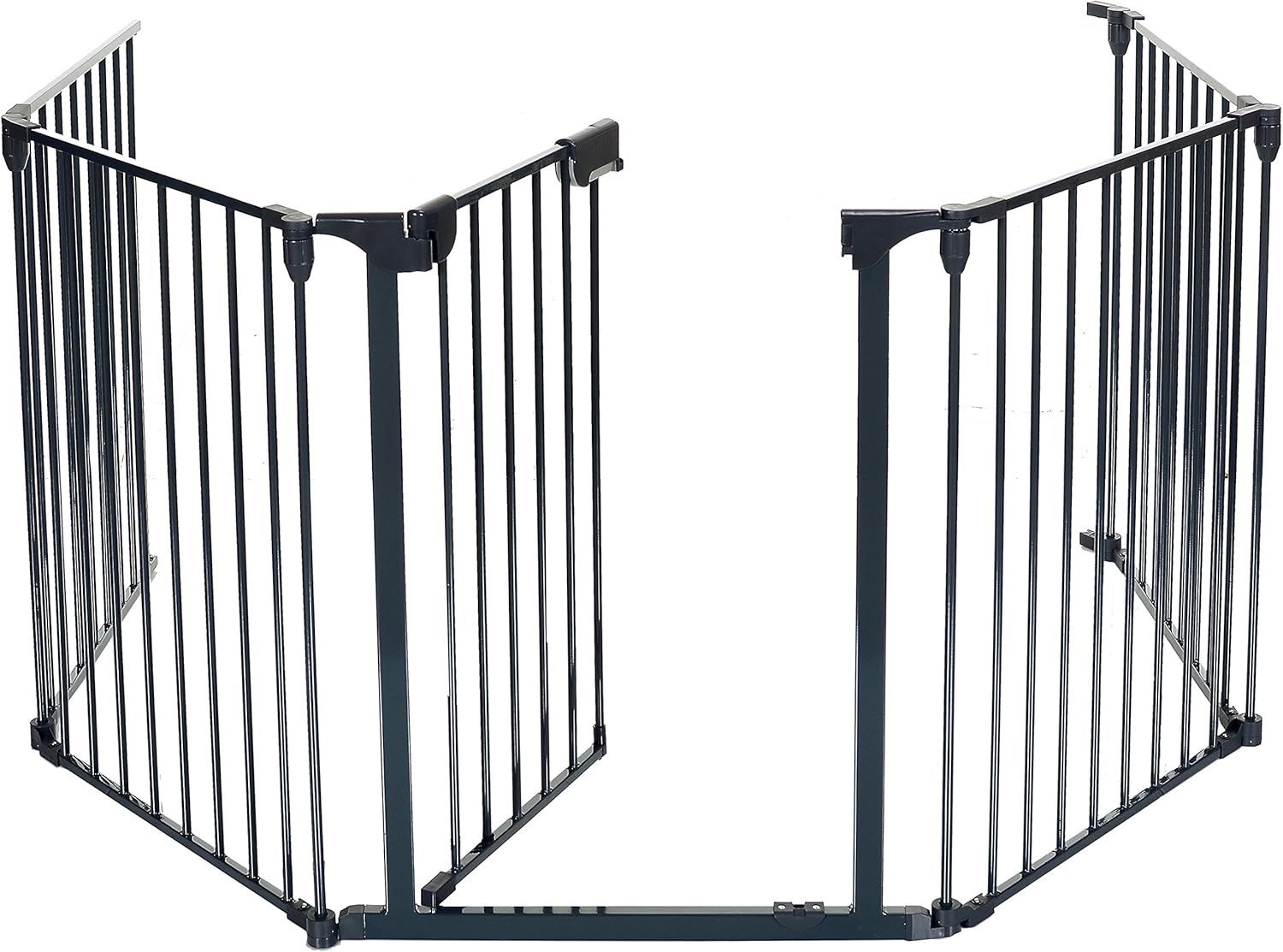 Lcp Kids Barriere De Securite Grille De Protection Cheminee Enfant Parc Bebe Metal Pliable Avec 1 Porte Et 4 Element Amazon Fr Bebes Puericulture