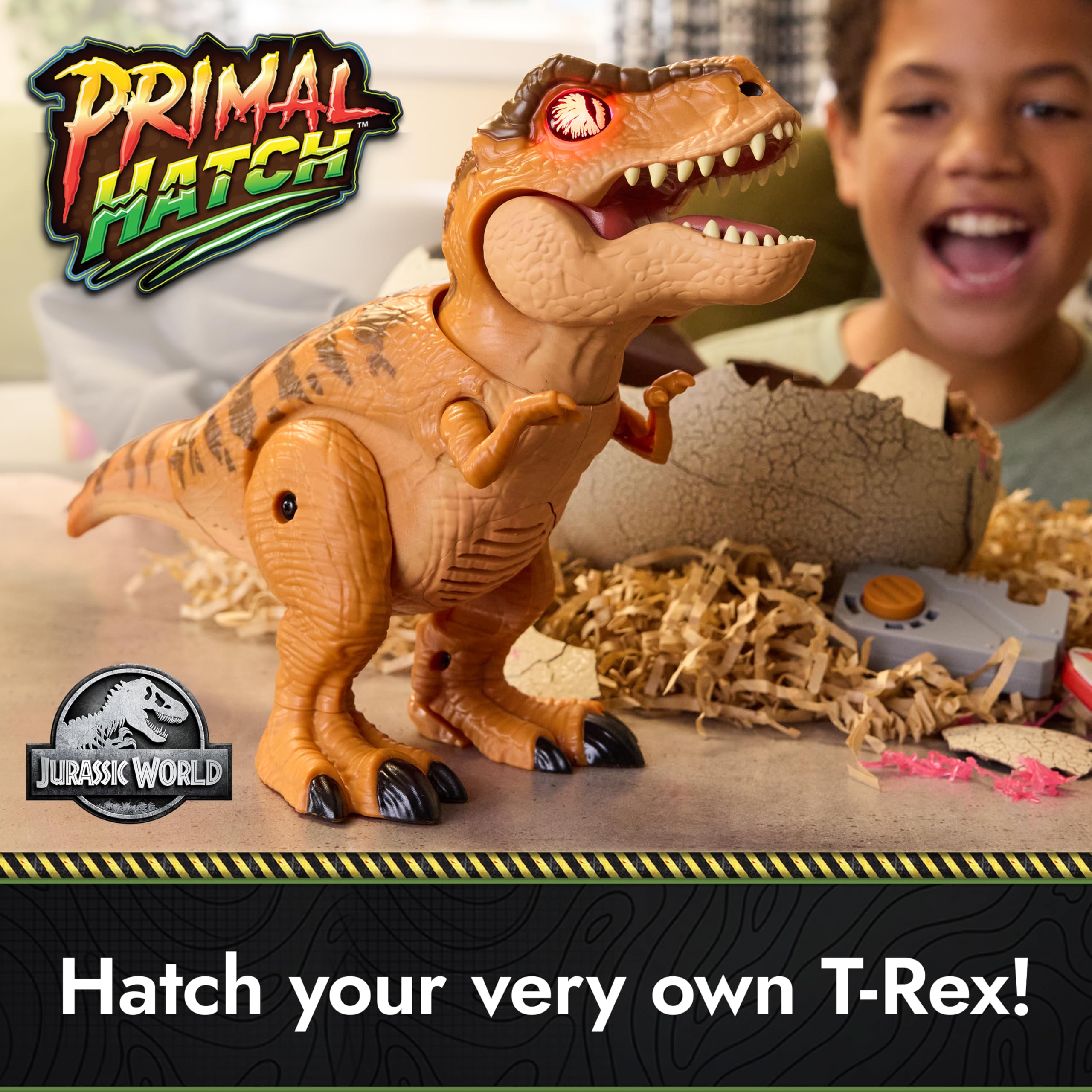 Jurassic World Interactive Toy Dinosaur & Egg, Hatch & Train Your own Baby Dino with 100+ Sounds & Reactions, Kids Toys for Boys & Girls Aged 5 & Up