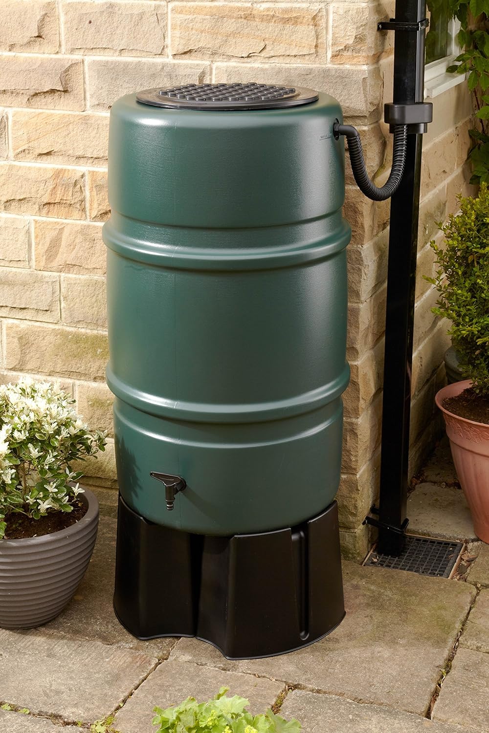 Harcostar 227 litre Water Butt Kit with Lid, Tap, Base and Rain Diverter Kit FREE DELIVERY Harcostar 227 litre Water Butt Kit with Lid, Tap, Base and Rain Diverter Kit FREE DELIVERY