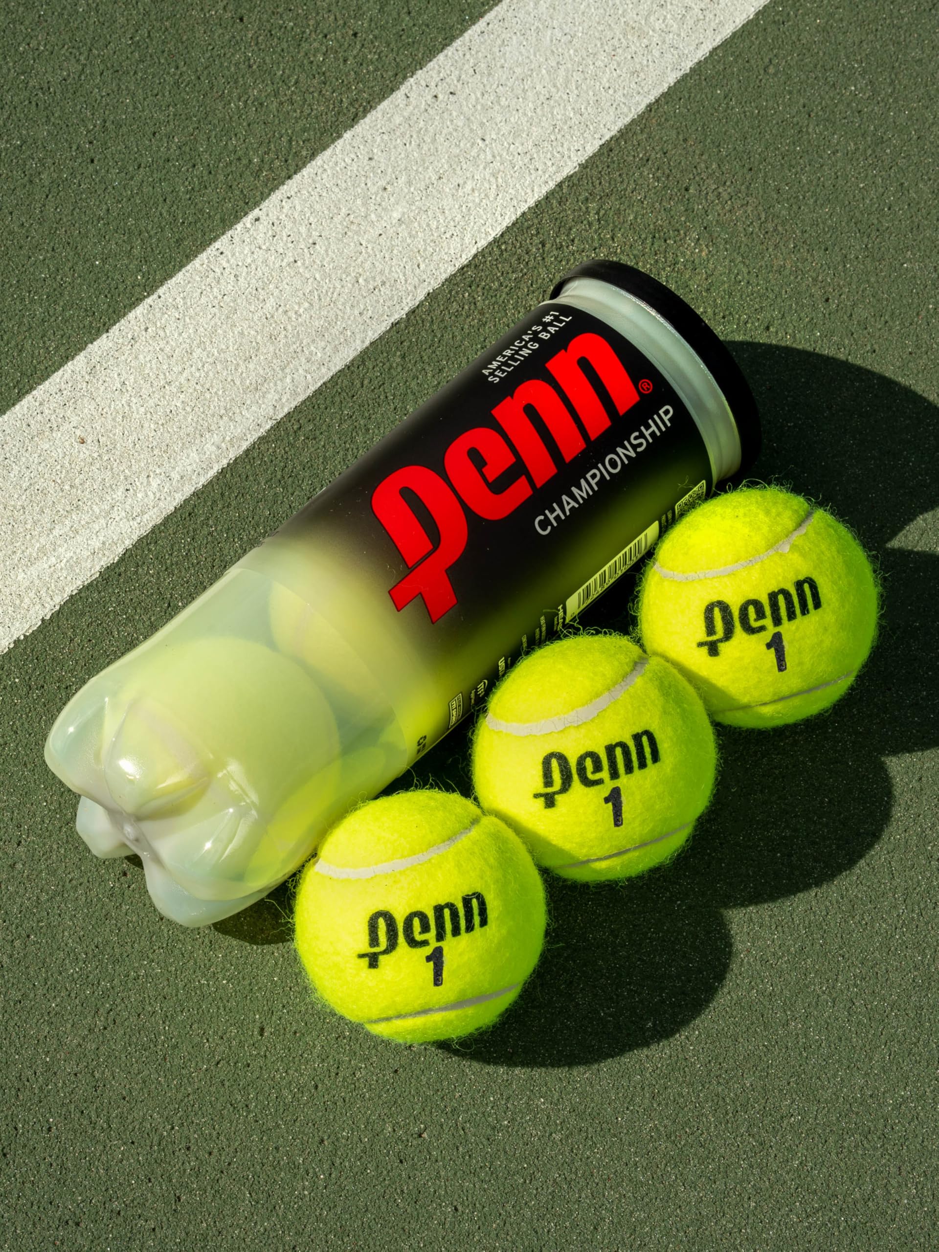 Penn Championship Tennis Balls - Extra Duty Felt Pressurized Tennis Balls - 24 Cans, 72 Balls