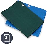 KAV 4 x 6 ft Green Tarpaulin 120 GSM Waterproof Eyelets Heavy Duty Cover view 4