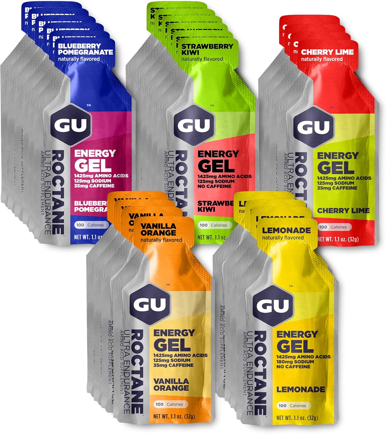 GU Energy Roctane Ultra Endurance Energy Gel, 24-Count, Assorted Flavors: Health & Personal Care