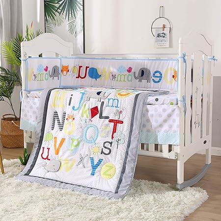 alphabet crib bedding